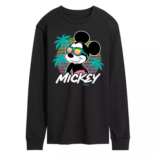 

Футболка мужская с принтом "Микки на закате" Disney, черный