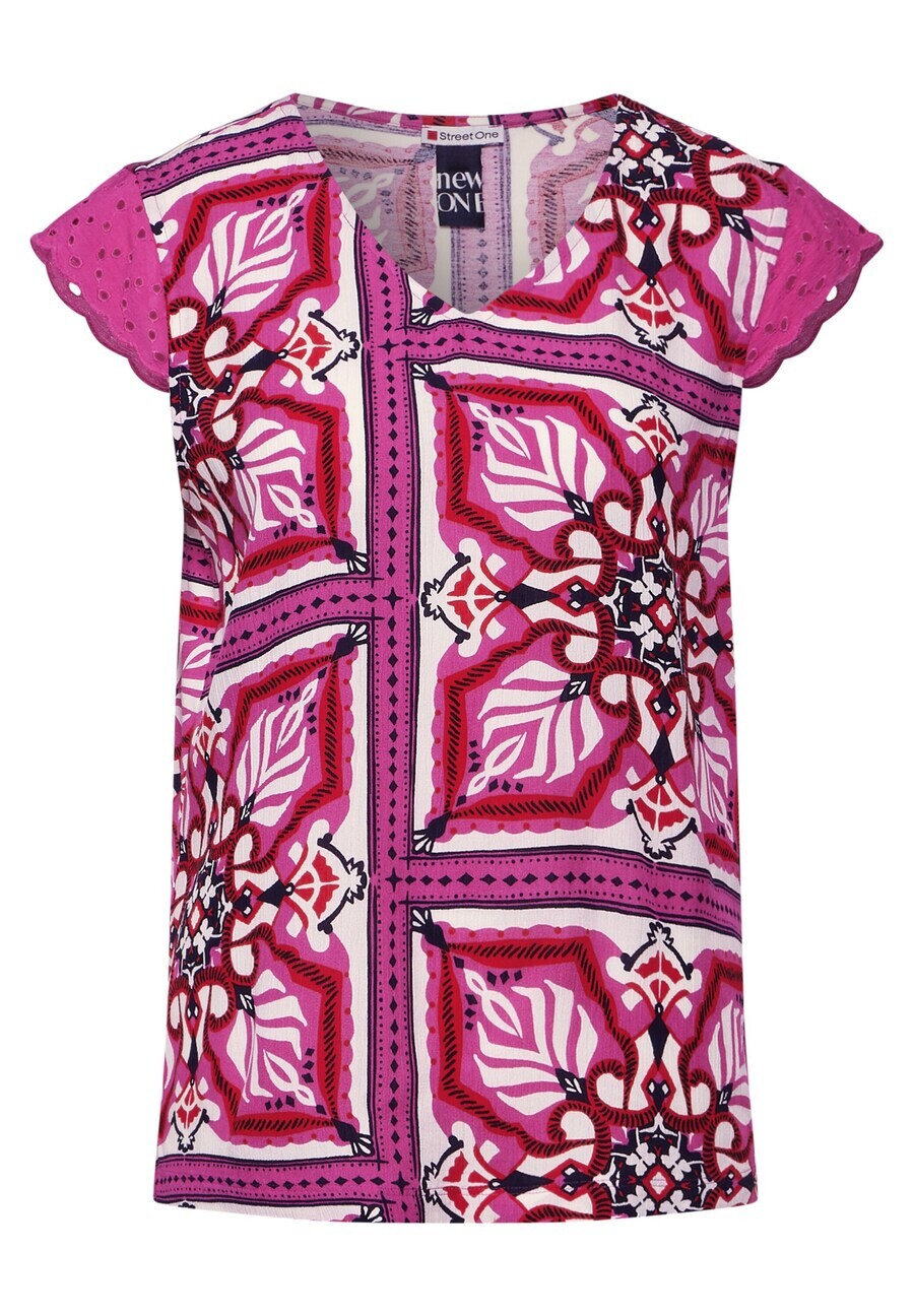 

Футболка STREET ONE Shirt Sommer, цвет mottled pink