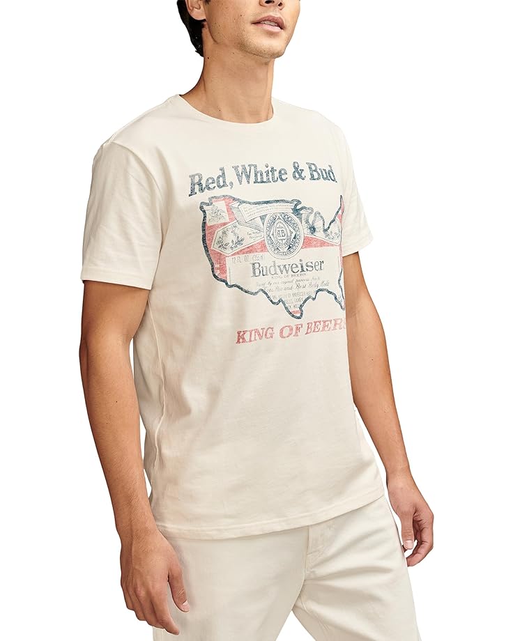 

Футболка Lucky Brand Budweiser America, цвет Whisper White