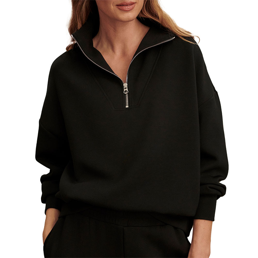 

Свитер Varley Hawley с застежкой-молнией до середины груди (женский), Black