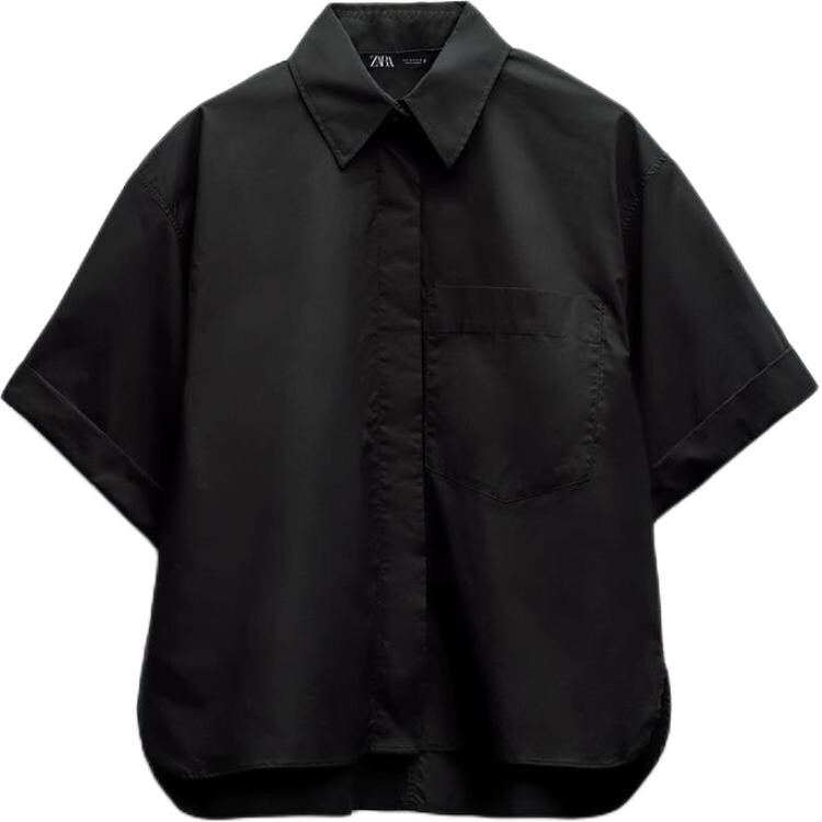 

Рубашка женская черная Zara