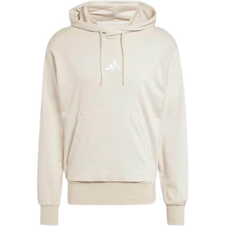 Essentials Feelcozy Флисовая толстовка с капюшоном Adidas, Wonder Aluminum Oxide/Белый — фото 2