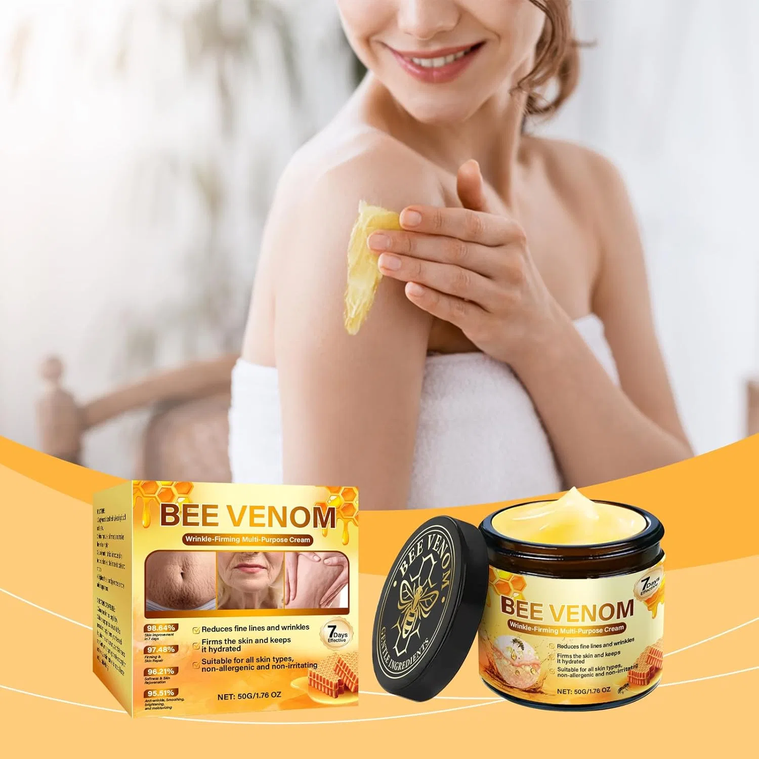 Крем для тела Bee Venom Skin Firming Cream SKZKK 6 шт 50 г — фото 2