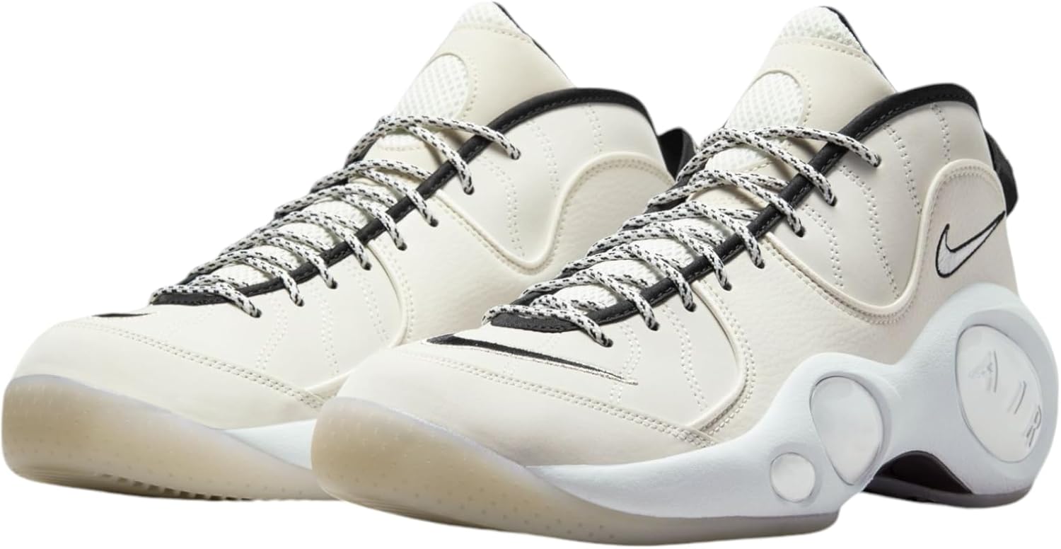Мужские баскетбольные кроссовки Nike Air Zoom Flight 95 OG, Sail/White/Pale Ivory/Black-White — фото 2