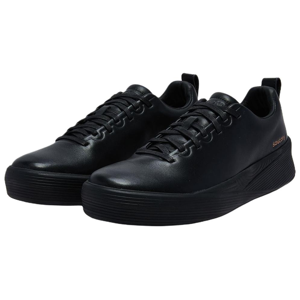 Saucony Легкие кожаные кроссовки для скейтбординга Unisex Black — фото 4