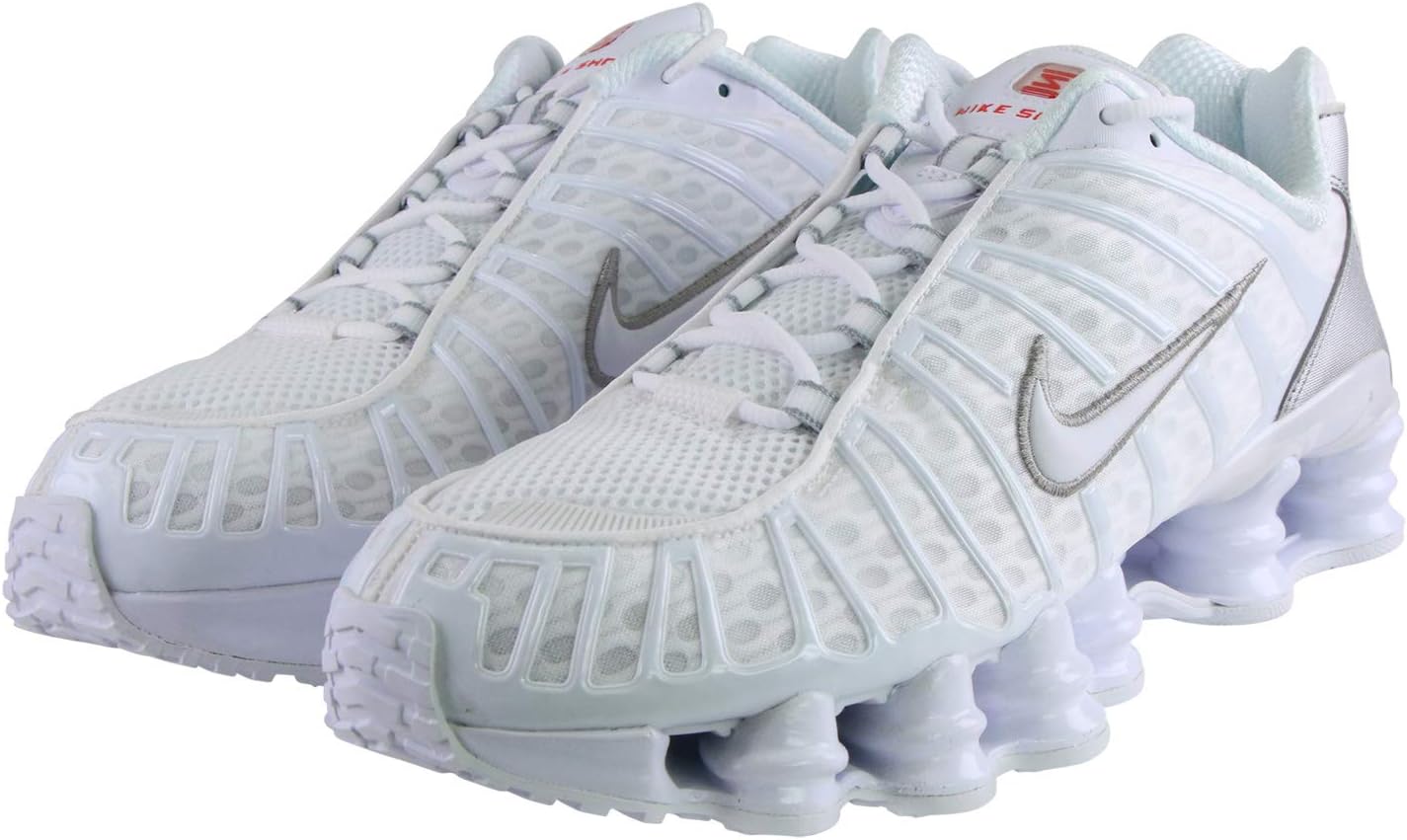 Низкие кроссовки Nike для мужчин, Multicoloured White Metallic Silver Max Orange 000 — фото 2