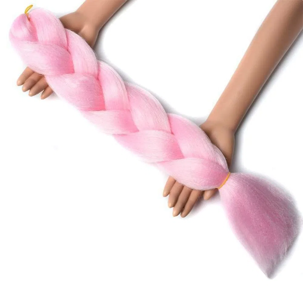 Искусственные волосы для плетения «Jumbo Braid» от ColorfulPanda Colorful Panda, Pink — фото 2