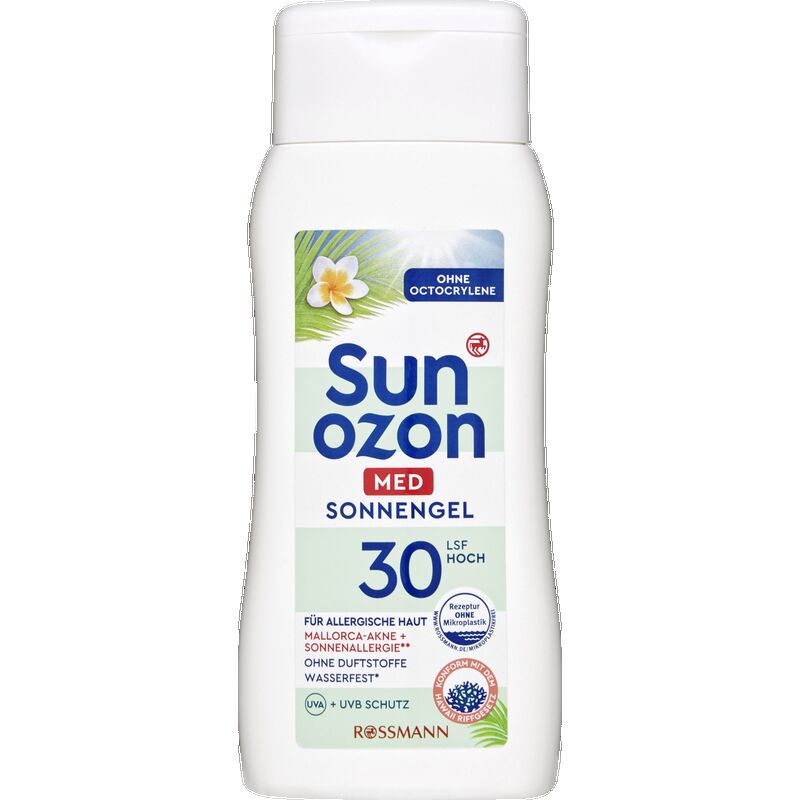 

Солнцезащитный гель SPF 30 sunozon, 200 ml