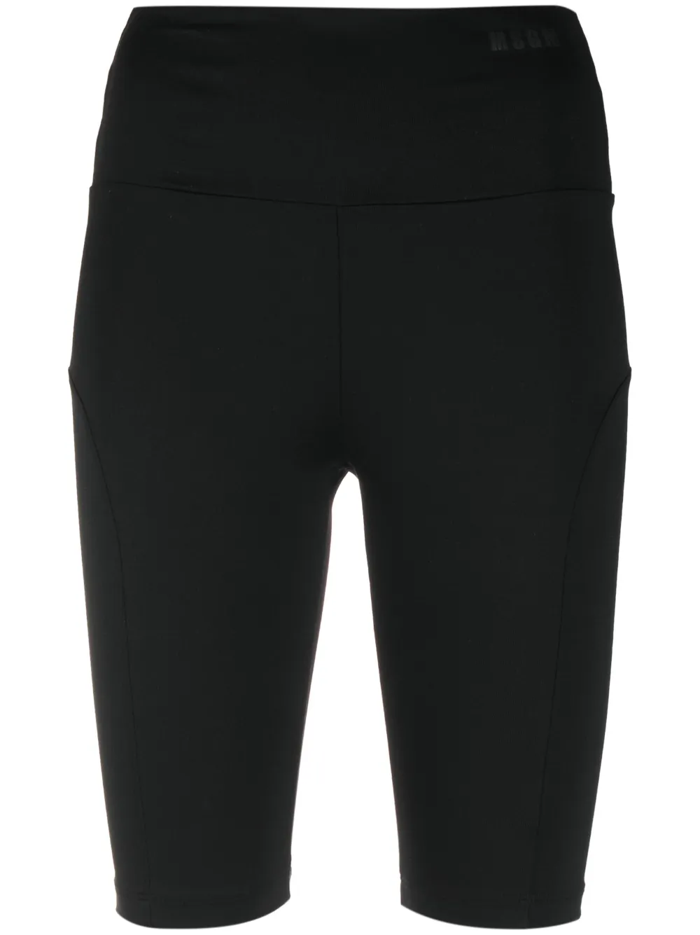 

Шорты с завышенной талией MSGM, черный