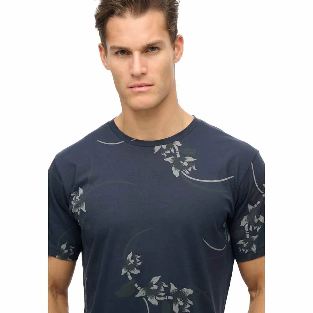Футболка с коротким рукавом Superdry Classic Ess Rlxd Printed, синий — фото 2