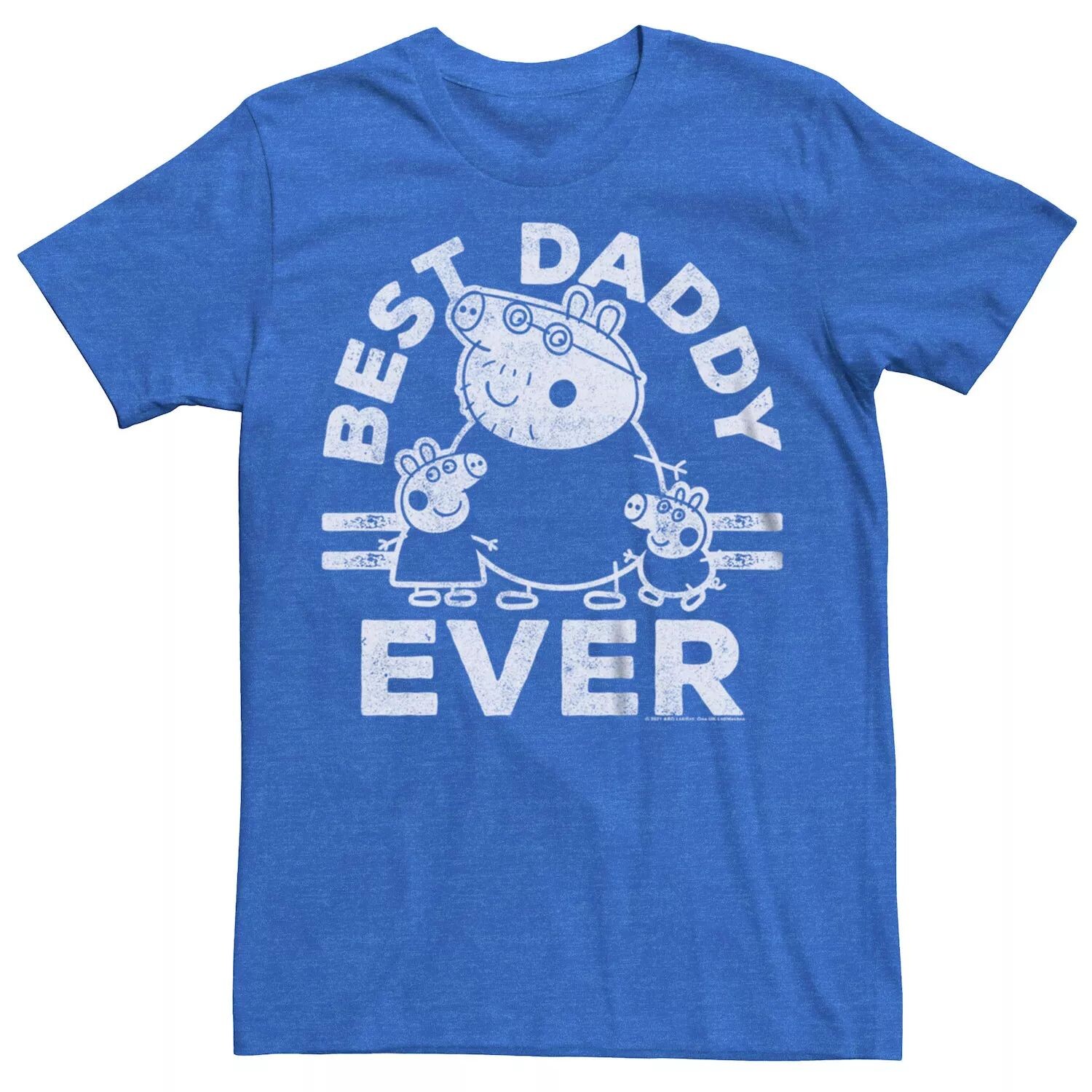 

Мужская футболка «Свинка Пеппа» ко Дню отца Best Daddy Ever Licensed Character