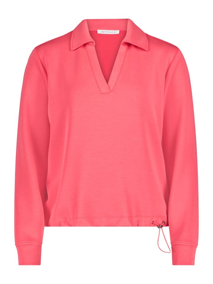 

Толстовка BETTY & CO Sweatshirt mit Kragen, коралловый