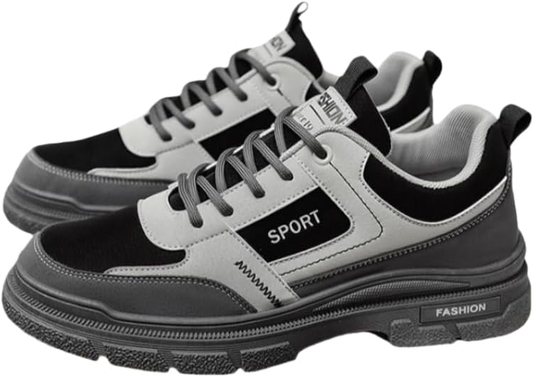 

Мужские модные спортивные туфли - шнурованные повседневные кроссовки на плоской подошве из резины. Удобные и легкие. Подходят для всех сезонов или для работы Spkfhd, серый