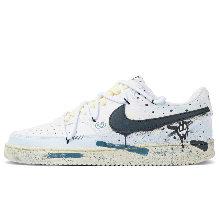 

Кроссовки Nike Court Vision 1 Skateboarding Shoes Men Low-top White/Royal Blue/Fern Green, синий/белый