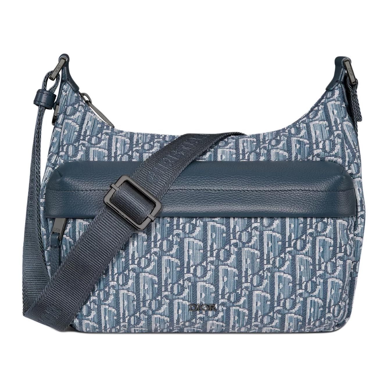 

Хлопковая сумка кроссбоди, наплечная сумка trumpets men's blue DIOR, Gift Set(Set+Box+Shopping Bag)