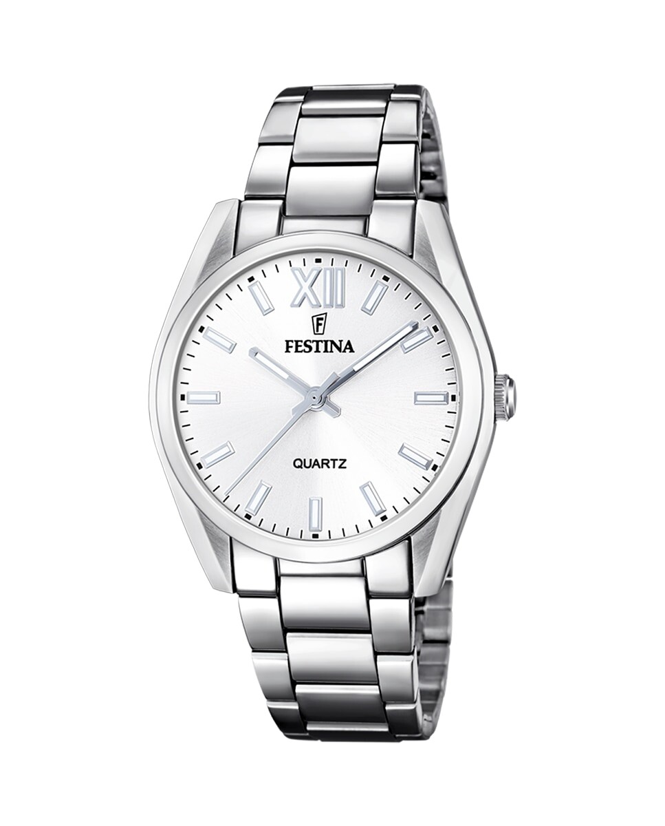 

F20622/1 Женские часы Boyfriend Alegria из стали с белым циферблатом Festina, серебро