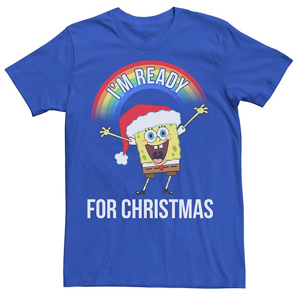 

Футболка мужская Spongebob Squarepants I'm Ready for Christmas Licensed Character, Royal