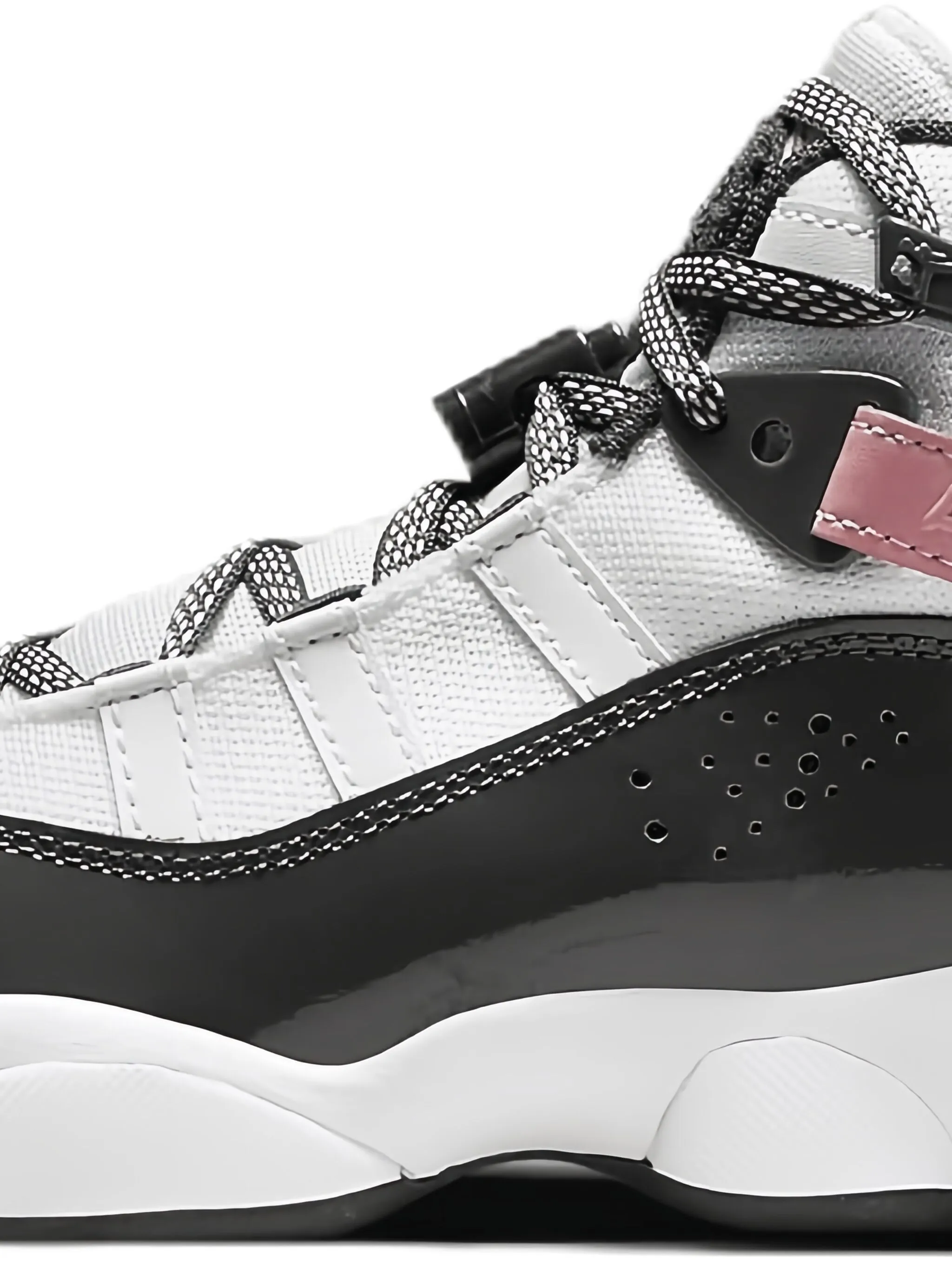 Кроссовки Jordan 6 Rings GS White/Red Stardust/Vapor Green/Anthracite, белый — фото 4