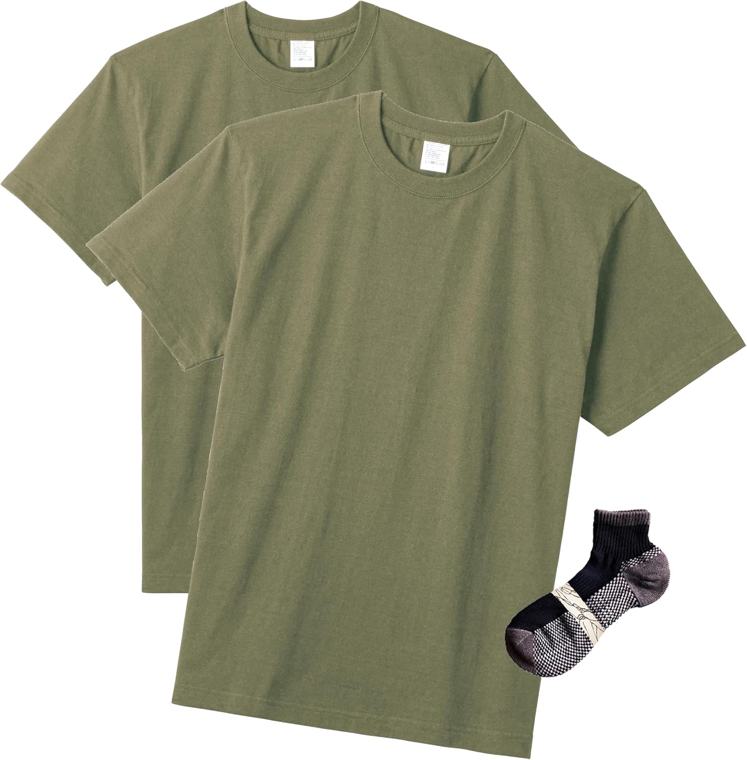 

Футболка LifeMax MS1161 из высококачественного хлопка плотностью 5,6 унций Bonmax, хаки