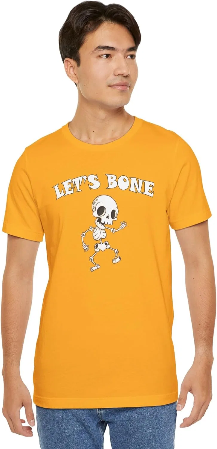 Футболка Let's Bone, бренд Generic, цвет Gold — фото 2