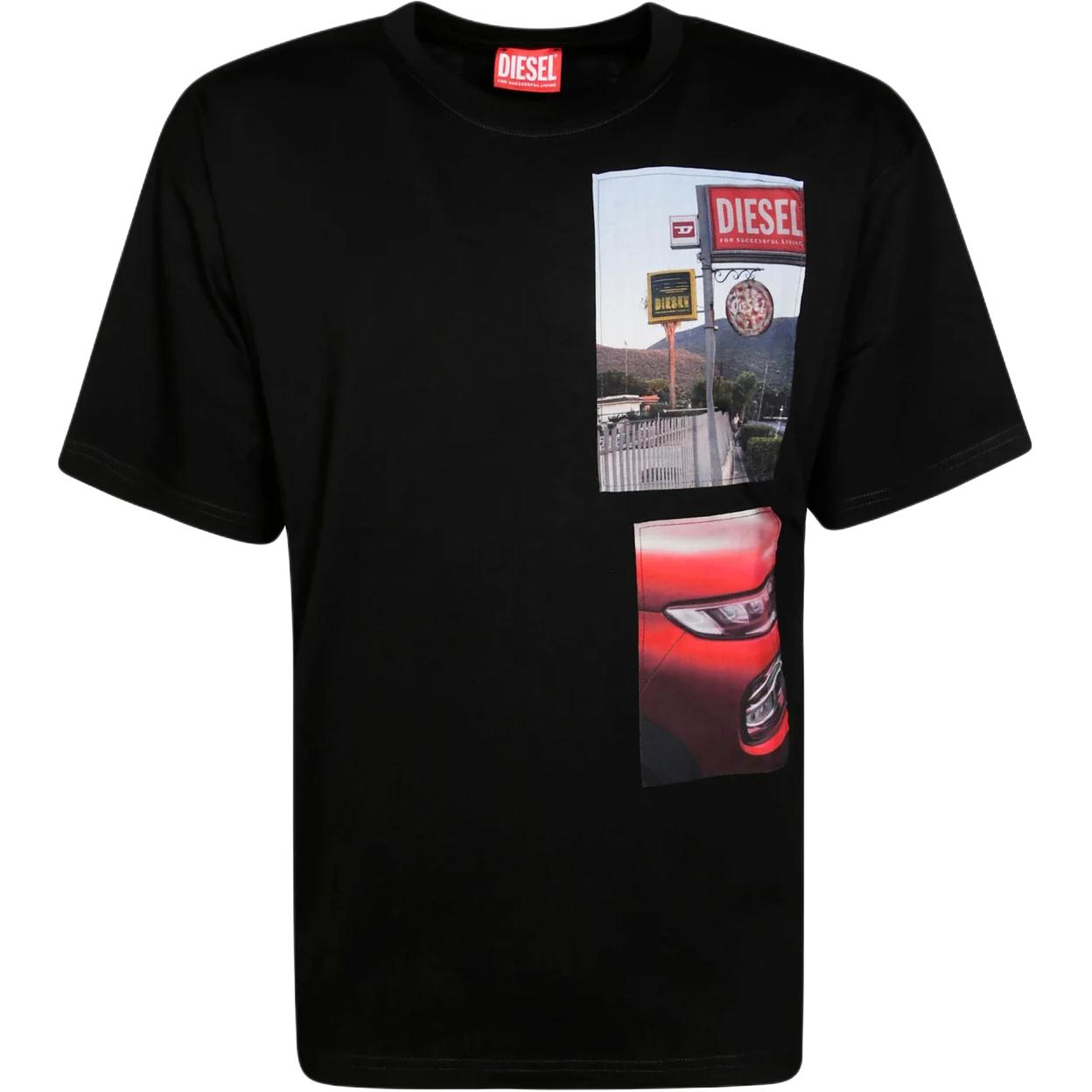 

Фотографическая футболка DIESEL, черный
