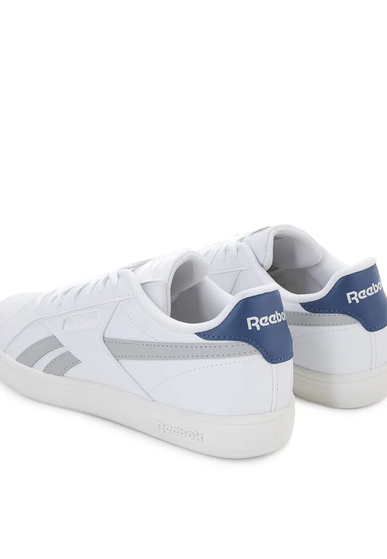 Кроссовки мужские спортивные Reebok Court Retro, белый/синий/серый — фото 3