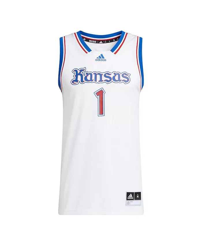 Мужская майка Swingman №1 команды Kansas Jayhawks adidas, мультиколор — фото 2