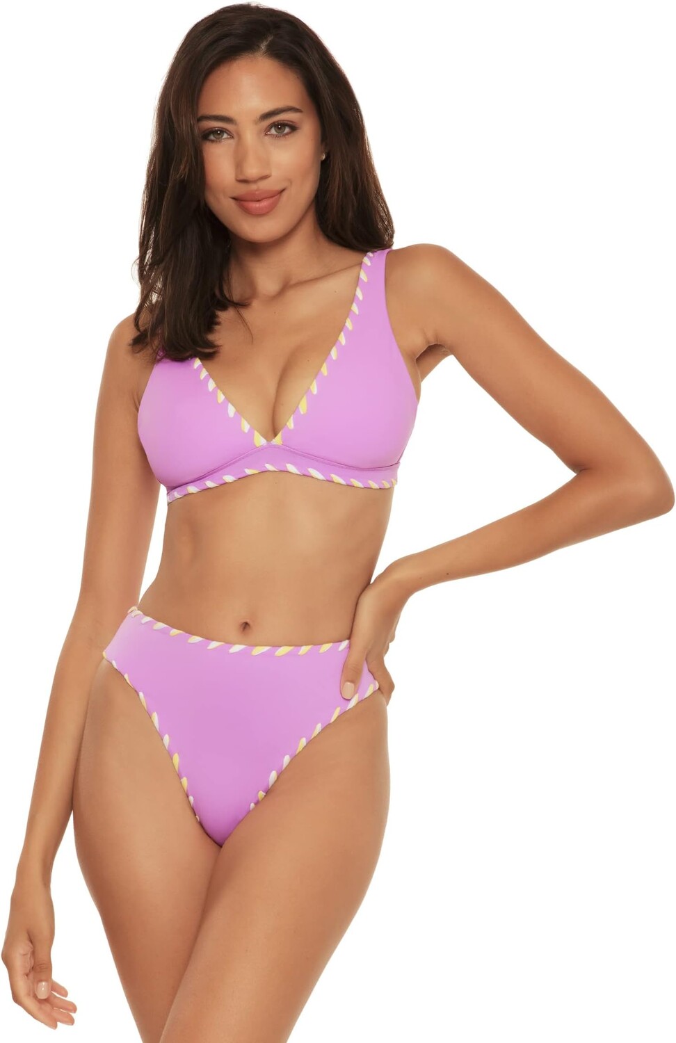 

Купальный топ BECCA Camille Claire Bralette Top, цвет Orchid/Sea