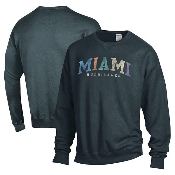 

Серый оверсайз свитшот Miami Hurricanes унисекс Comfortwash