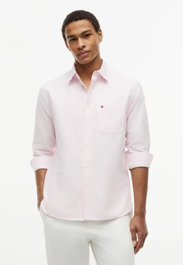 Рубашка Tommy Hilfiger Heritage Oxford Seasonal STP Seasonal Pattern, лепесток розы