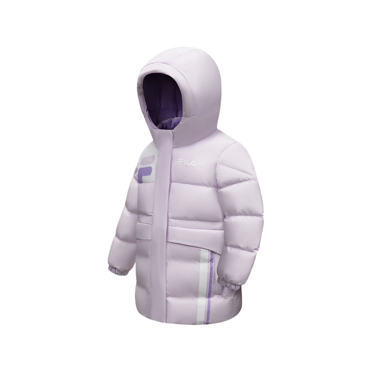 Пуховик для детей 3-7 лет FILA KIDS, фиолетовый — фото 4