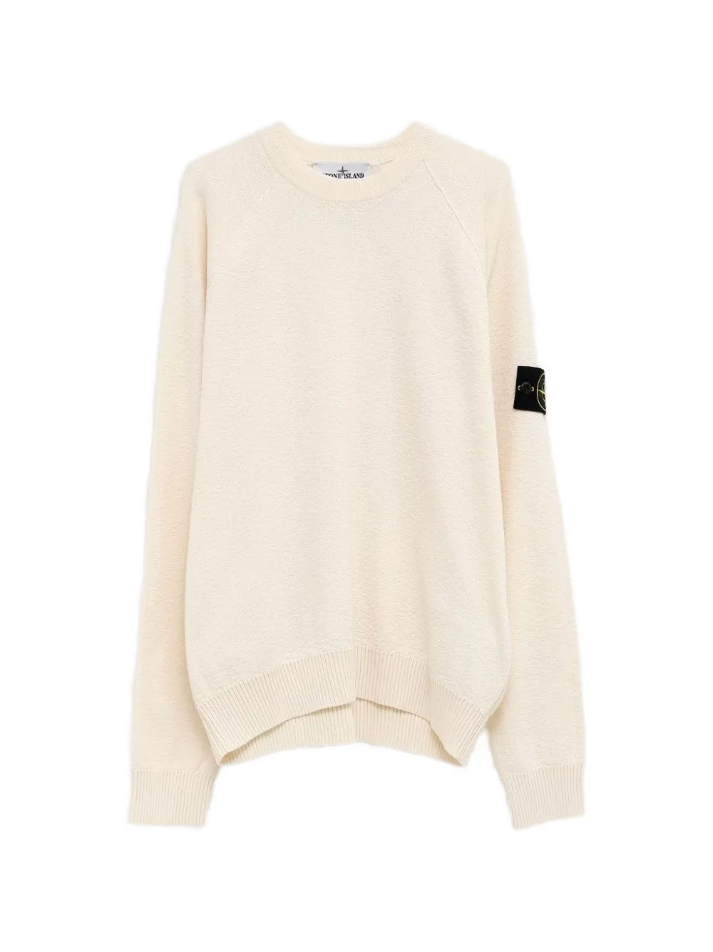 

Свитер с фактурными нашивками Stone Island, бежевый