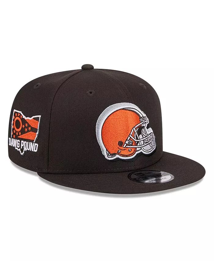 

Мужская коричневая кепка Snapback Cleveland Browns 2024 NFL Draft 9FIFTY New Era, коричневый