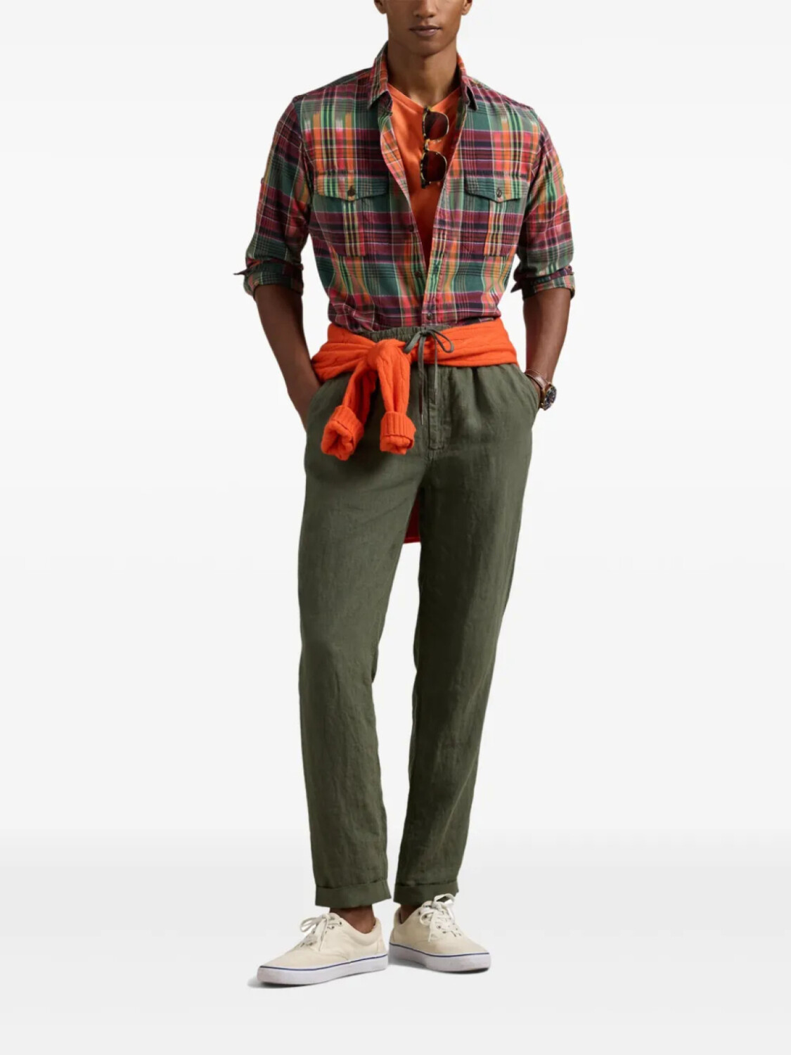 Polo Ralph Lauren брюки чинос Polo Prepster, зеленый — фото 2
