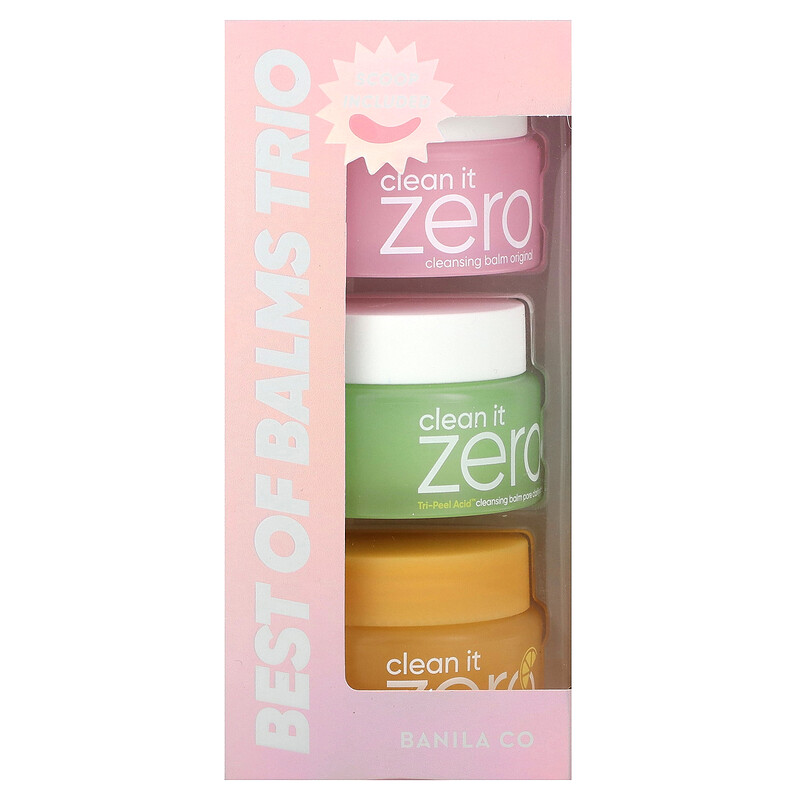 Набор Banila Co — Best of Balms Trio, очищающие бальзамы Clean it Zero, . В упаковке, по, 25 мл — фото 2
