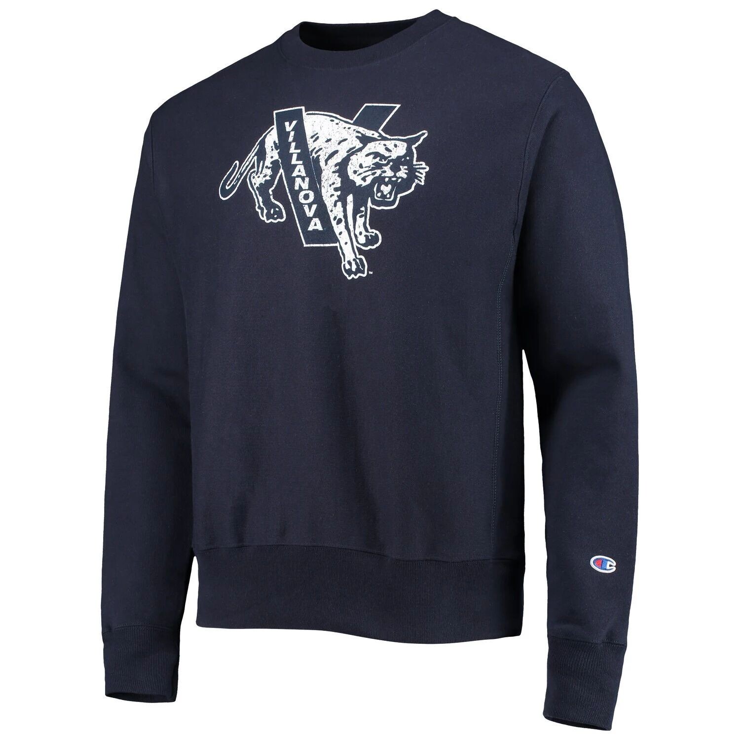 

Мужской темно-синий пуловер обратного переплетения с логотипом Villanova Wildcats Vault Logo Champion