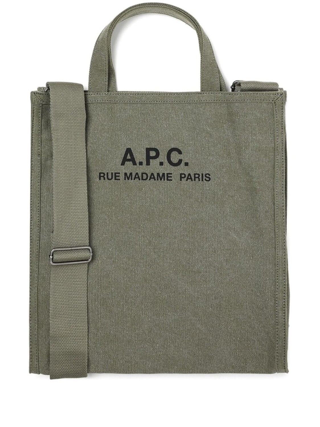 

A.P.C. сумка-тоут с логотипом, зеленый