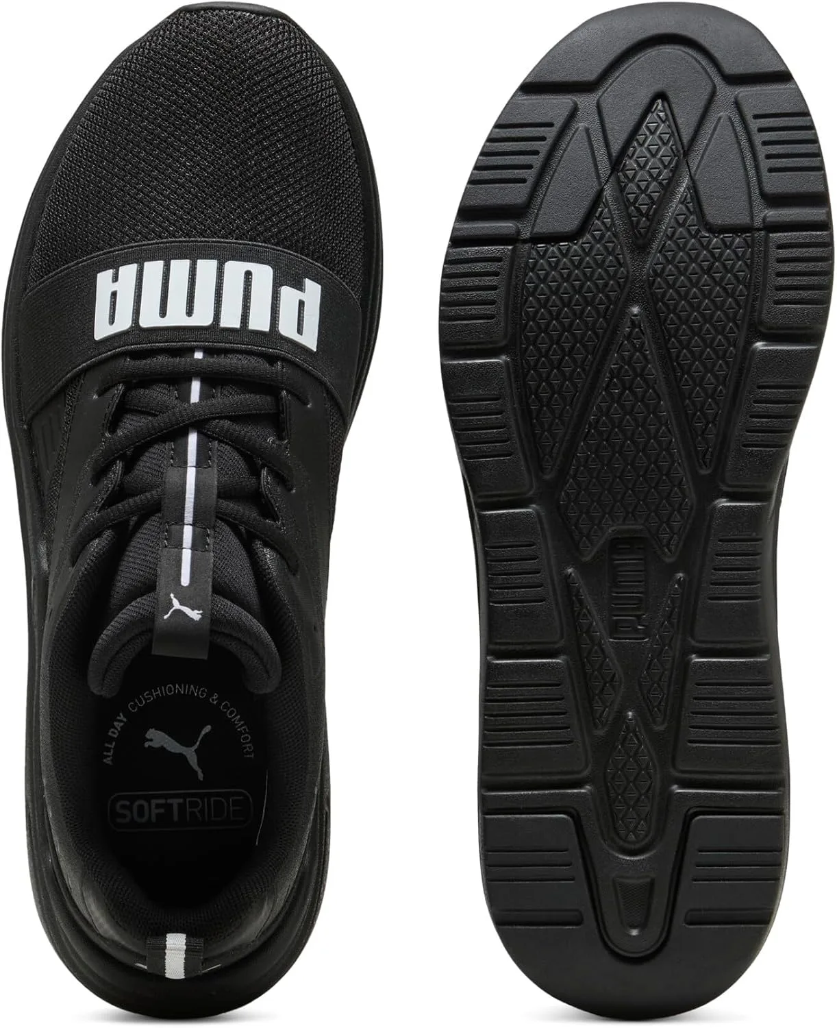 Кроссовки PUMA Unisex Softride Wired 2, белый/черный — фото 4