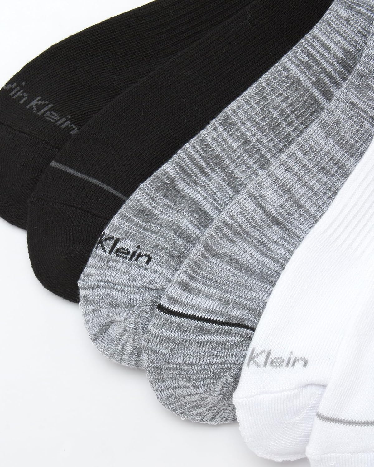 Мужские носки Calvin Klein - спортивные носки с высокой амортизацией (6 шт.), Grey/White/Black — фото 4