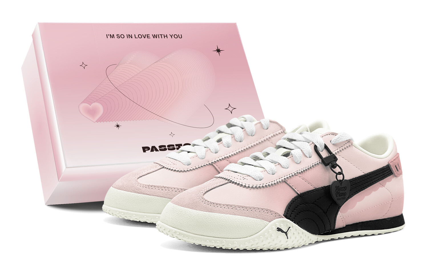 

Кроссовки Bella Lifestyle Унисекс С Низким Берцем, черный / розовый Puma