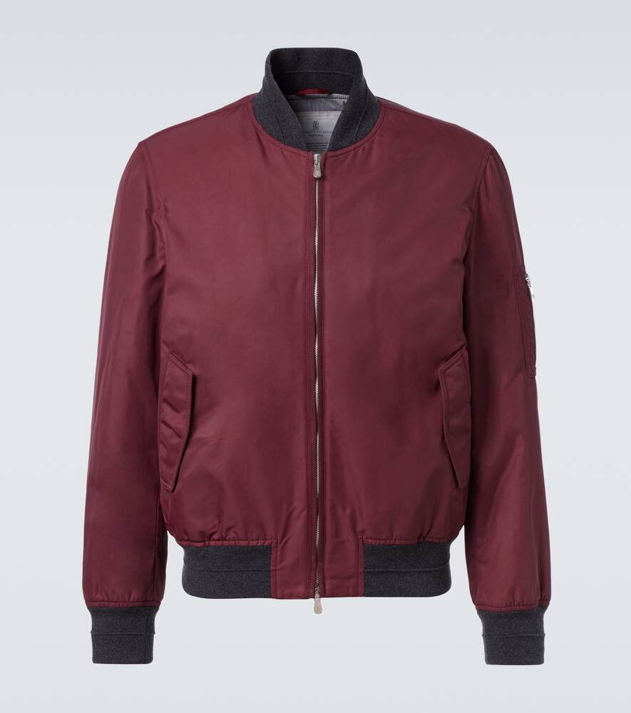 

Утепленная куртка-бомбер Brunello Cucinelli, Amaranto