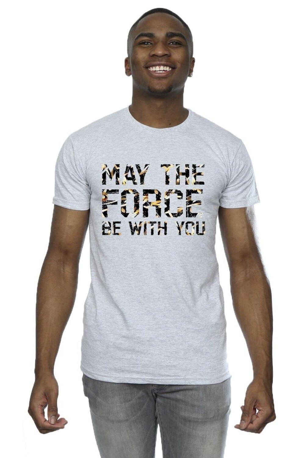 

Футболка May The Force Infill Star Wars, серый