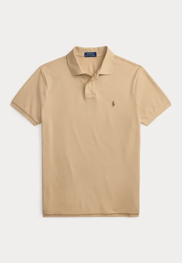 Поло сетчатое Polo Ralph Lauren, цвет хаки винтажный — фото 4