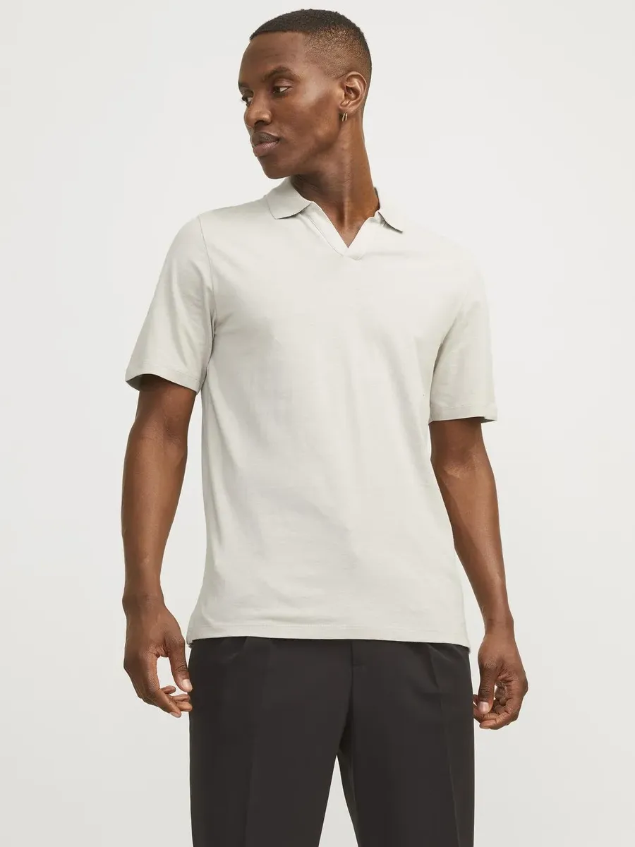 

Рубашка-поло Jack & Jones "JJESUMMER LINEN POLO SS LN", цвет Crockery