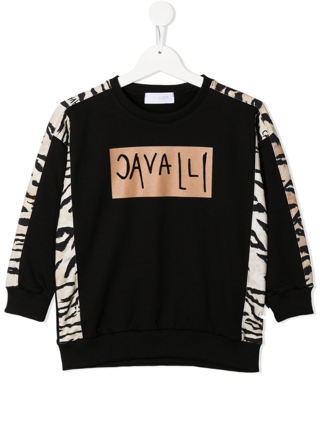 

Толстовка с логотипом Roberto Cavalli Junior, черный