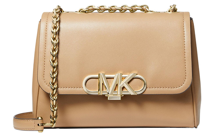 

MICHAEL KORS Сумка Паркер из натуральной кожи квадратная женская средняя верблюжья