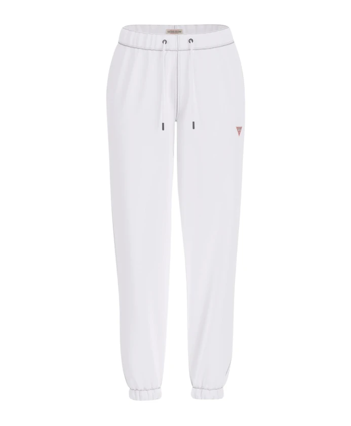 

Белые спортивные штаны с треугольной этикеткой Guess, белый
