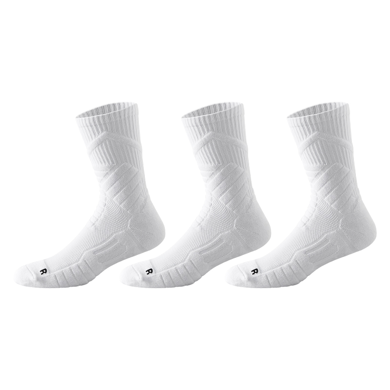 

Мужские баскетбольные носки ZEROIN, 3 пары, белые, 1 упаковка