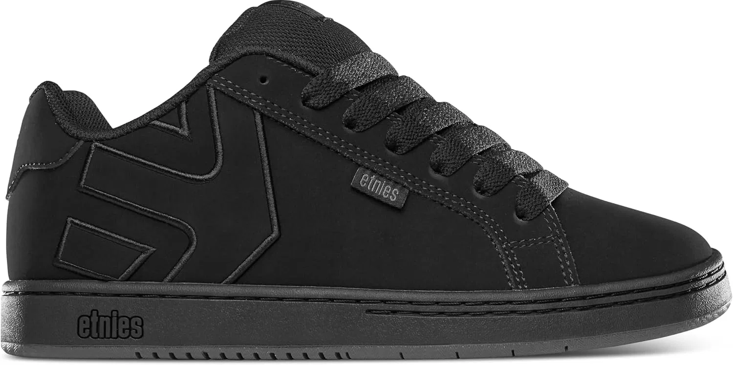 Кроссовки Etnies Fader Classic Skate Heritage Style с модным объемным дизайном, усиленной подошвой Cupsole и мягкой подкладкой, для повседневной носки, Black Raw