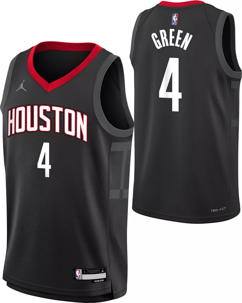 

Черная майка Jordan Youth Houston Rockets Jalen Green #4 Dri-FIT Swingman